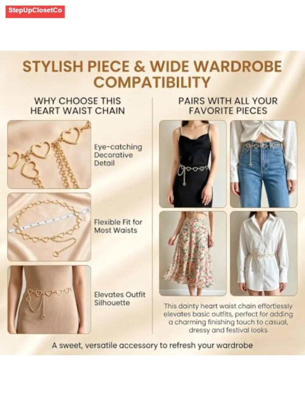 N/A gold waist